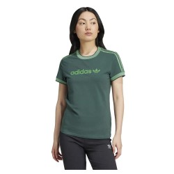 тениска,дамски,тениски,adidas,originals,badge,slim,3,stripes,short,sleeve,t,shirt,green,(mineral,green)