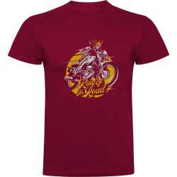 тениска,мъжки,тениски,kruskis,king,of,the,road,short,sleeve,t,shirt,dark,red,(red)