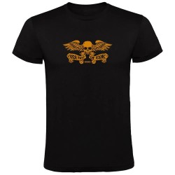 тениска,мъжки,тениски,kruskis,skull,wings,short,sleeve,t,shirt,black