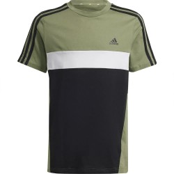 тениска,детски,тениски,adidas,tiberio,3,stripes,colorblock,cotton,short,sleeve,t,shirt,multicolor,(tent,green,black,white)