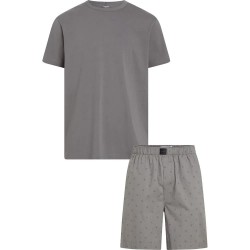 пижама,мъжки,пижами,calvin,klein,000nm2752e,short,sleeve,pyjama,grey