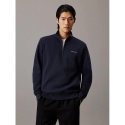 блуза,мъжки,пуловери,calvin,klein,micro,logo,repreve,half,zip,sweatshirt,blue,(night,sky)