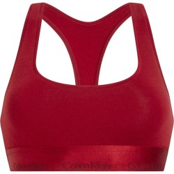 дамско,бельо,дамски,бикини,и,танкини,calvin,klein,unlined,bra,red,(juneberry)