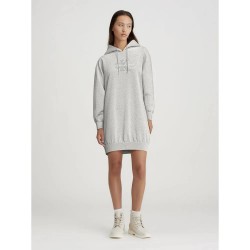 дънки,дамски,поли,и,рокли,calvin,klein,jeans,chenille,monologo,long,sleeve,midi,dress,grey