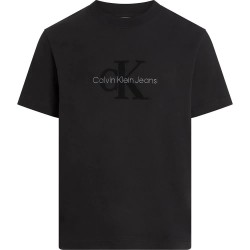 тениска,мъжки,тениски,calvin,klein,jeans,chenille,monologo,short,sleeve,t,shirt,black