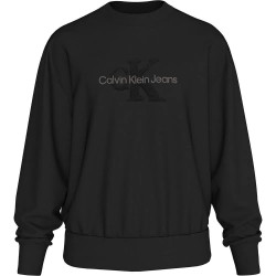 блуза,мъжки,пуловери,calvin,klein,jeans,chenille,monologo,sweatshirt,black,(ck,black)