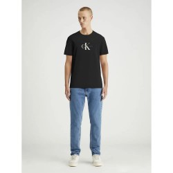 тениска,мъжки,тениски,calvin,klein,jeans,distressed,monologo,short,sleeve,t,shirt,black,(ck,black)