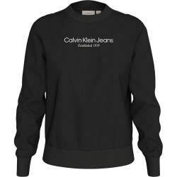 блуза,дамски,блузи,calvin,klein,jeans,institutional,graphic,reg,cn,sweatshirt,ck,black,(black)