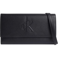 чанта,всички,чанти,calvin,klein,jeans,sculpted,long,fold,strap,deboss,bag,black