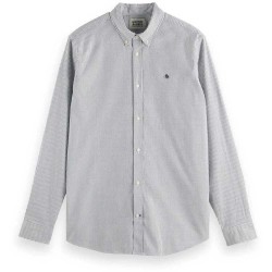 риза,с,дълъг,ръкав,мъжки,ризи,scotch,&,soda,essential,oxford,long,sleeve,shirt,grey
