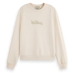 блуза,дамски,блузи,scotch,&,soda,chest,artwork,sweatshirt,soft,ice,(beige)