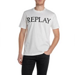 тениска,мъжки,тениски,replay,m3099.000.2660,short,sleeve,t,shirt,natural,white,(white)