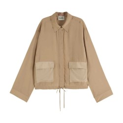 риза,с,дълъг,ръкав,дамски,блузи,дамски,ризи,scotch,&,soda,utility,fluid,long,sleeve,shirt,beige