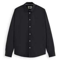 риза,с,дълъг,ръкав,мъжки,ризи,scotch,&,soda,core,long,sleeve,shirt,black,(black)
