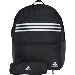 раница,раници,adidas,classic,horizontal,3,stripes,27.75l,backpack,black,white,(black)