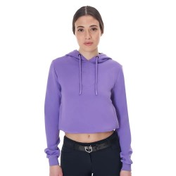 суичър,дамски,блузи,equestro,cut,out,hoodie,purple,(ballerina)