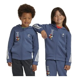 блуза,детски,блузи,adidas,disney,mickey,mouse,full,zip,sweatshirt,blue