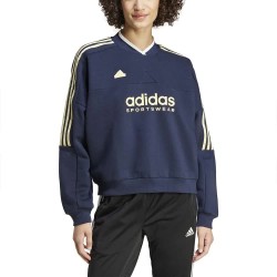 поларена,блуза,дамски,блузи,adidas,tiro,cut,3,stripes,fleece,sweatshirt,blue