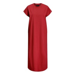 рокля,дамски,поли,и,рокли,jack,&,jones,astrid,boxy,jjxx,short,sleeve,midi,dress,racing,red,(red)