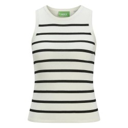 тениска,дамски,тениски,jack,&,jones,evelyn,comfy,jjxx,sleeveless,t,shirt,vanilla,ice,black,(white)