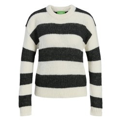 блуза,дамски,пуловери,дамски,плетени,дрехи,jack,&,jones,penelope,jjxx,sweater,white,black,(black,cloud,dancer)