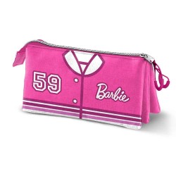 канцеларски,принадлежности,karactermania,barbie,varsity,triple,pencil,case,pink