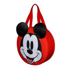 чанта,всички,чанти,karactermania,disney,mickey,mouse,face,jumbo,beach,bag,red,(black)