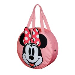 чанта,всички,чанти,karactermania,disney,minnie,mouse,face,jumbo,beach,bag,pink,(black)