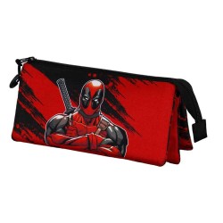 канцеларски,принадлежности,karactermania,marvel,deadpool,bad,triple,pencil,case,red,(red)