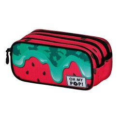канцеларски,принадлежности,oh,my,pop,melty,melon,fan,trick,2.2,pencil,case,red,(green)