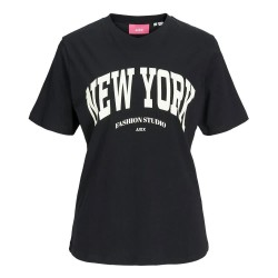 тениска,дамски,тениски,jack,&,jones,merle,reg,short,sleeve,t,shirt,black,new,york,(black)