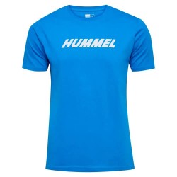 тениска,мъжки,тениски,hummel,elemental,logo,cotton,short,sleeve,t,shirt,indigo,bunting,(blue)