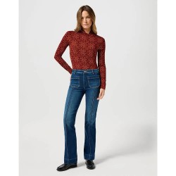 тениска,дамски,тениски,wrangler,112358285,long,sleeve,t,shirt,red