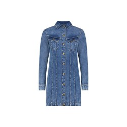 рокля,дамски,поли,и,рокли,lee,foreverfit,rider,long,sleeve,midi,dress,clean,riley,(blue)
