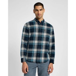 риза,с,дълъг,ръкав,мъжки,ризи,lee,riveted,long,sleeve,shirt,inky,blue,(blue)