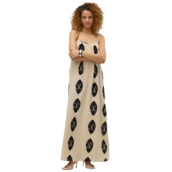 рокля,дамски,поли,и,рокли,vero,moda,caro,sleeveless,long,dress,beige,(humus,aop,detail)