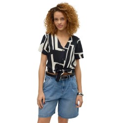 дамски,блузи,дамски,ризи,vero,moda,easy,joy,short,sleeve,blouse,black,(black,aop,liza)