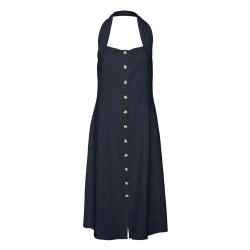 сако,дамски,поли,и,рокли,vero,moda,lucy,sleeveless,midi,dress,blue,(navy,blazer)