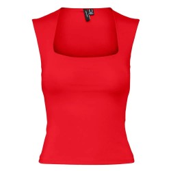 тениска,дамски,тениски,vero,moda,million,sleeveless,t,shirt,high,risk,red,(red)