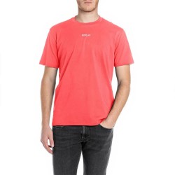 тениска,мъжки,тениски,replay,m3098,.000.2660,short,sleeve,t,shirt,red,(poppy,red)