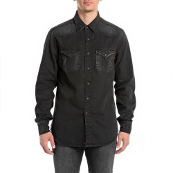 риза,с,дълъг,ръкав,мъжки,ризи,replay,m4023,.000.154,70b,long,sleeve,shirt,black