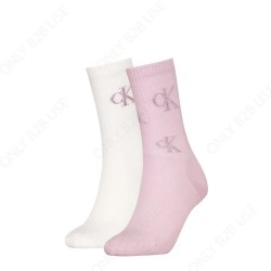 чорапи,дамски,чорапи,calvin,klein,701229465,crew,socks,2,units,purple,white,(green,white)
