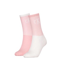 чорапи,дамски,чорапи,calvin,klein,701229467,crew,socks,2,units,white,pink,(pink)