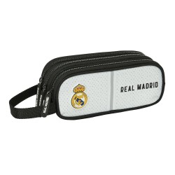 канцеларски,принадлежности,safta,real,madrid,first,kit,24,25,triple,pencil,case,white,black,(multicolor)