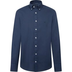риза,с,дълъг,ръкав,мъжки,ризи,hackett,dyed,oxford,long,sleeve,shirt,navy,(blue)