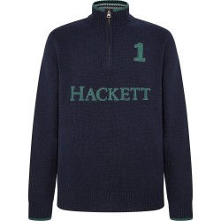 блуза,мъжки,пуловери,hackett,hm703226,half,zip,sweater,chambray,blue,(blue)