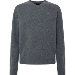 блуза,мъжки,пуловери,hackett,lambswool,v,neck,sweater,granite,grey,(grey)