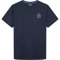 тениска,мъжки,тениски,hackett,logo,short,sleeve,t,shirt,midnight,blue,(blue)