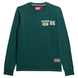 блуза,мъжки,пуловери,superdry,athletic,printed,sweatshirt,dark,pine,green,(green)