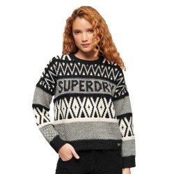 блуза,дамски,пуловери,дамски,плетени,дрехи,superdry,branded,pattern,sweater,grey,(black,island,ecru)